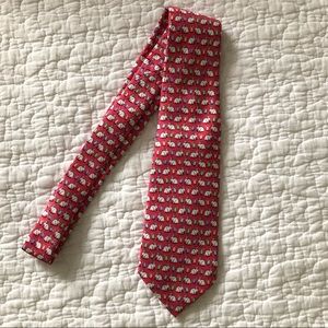 Vineyard Vines Boys Red Easter Bunny Tie